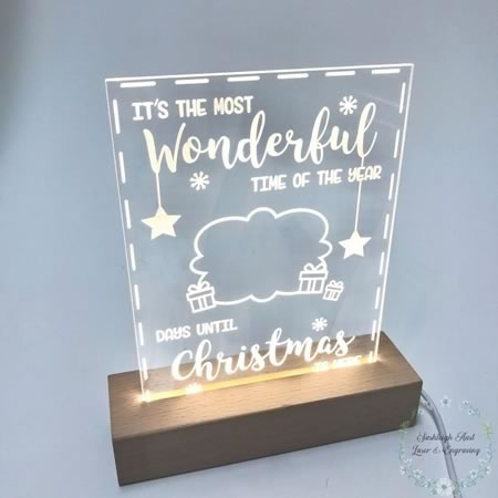 Christmas Countdown Night Light