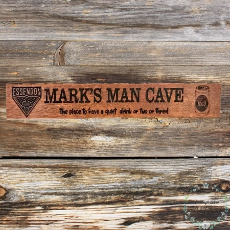 Footy and Beer Outdoor Sign