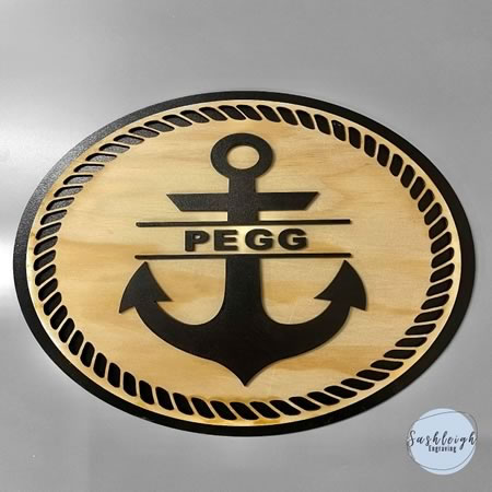 Family Sign with Anchor