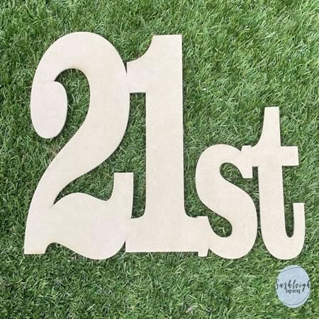 Birthday Sign Numbers