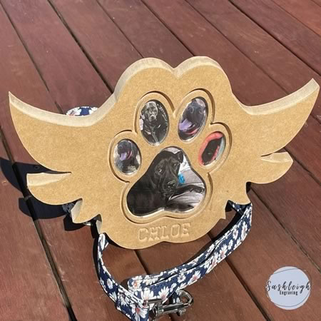 Paw Print with Wings Memorial