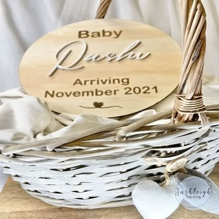 Personalised Baby Arriving Plaque