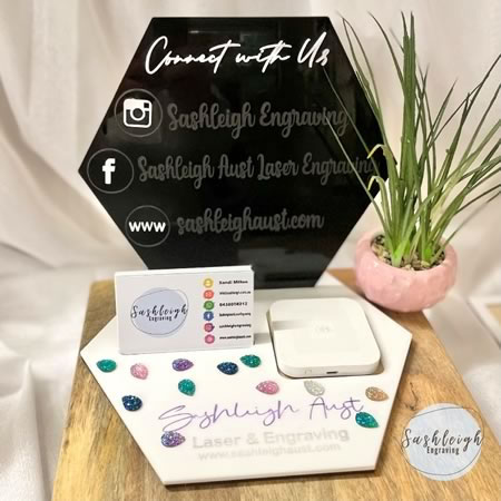 Connect With Us Social Media Display