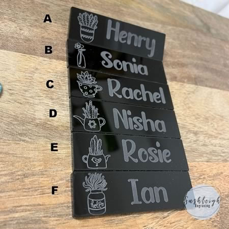 Name Badges - Plant Theme