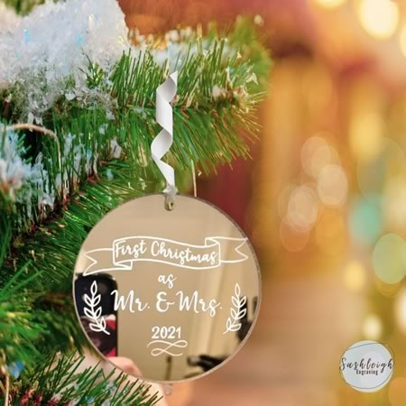 Married shop couple ornament