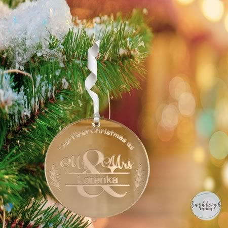 First Christmas as a Married Couple Ornament