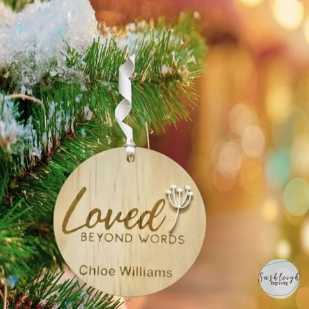 Loved Beyond Words Ornament