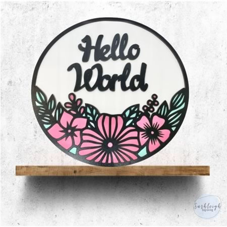 Hello World Plaque