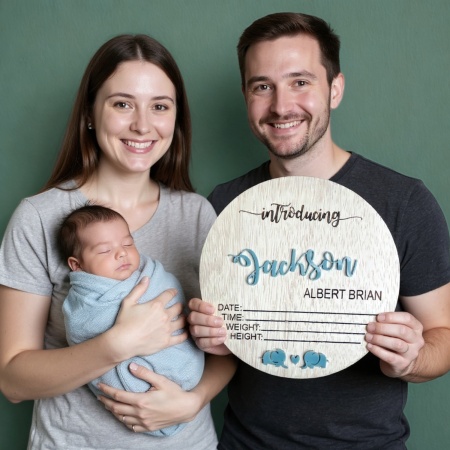 Custom Baby Birth Announcement Plaques