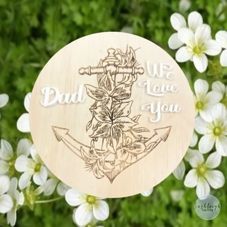 Dad We Love You Plaque