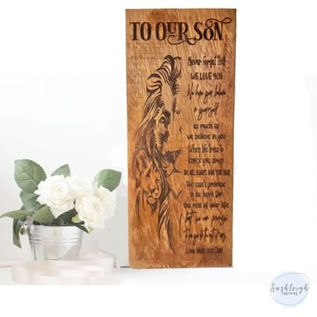 Our Son/Daughter Wood Plaque
