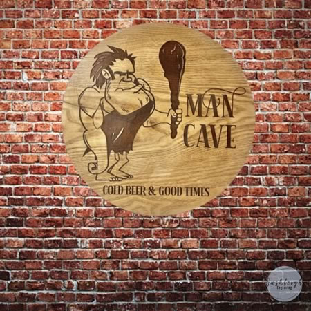 Man Cave Sign - Cold Beer and Good Times