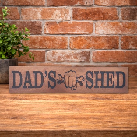 Personalised Dads Wood Shed Sign
