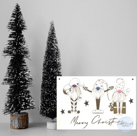 Christmas Gnome Hanging Plaque