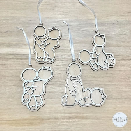 McNaughty Ornament Set
