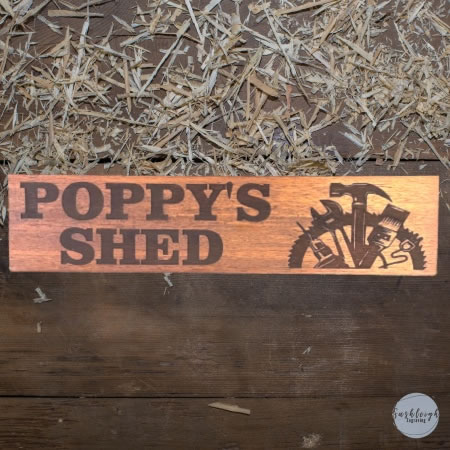 Poppys Shed Sign
