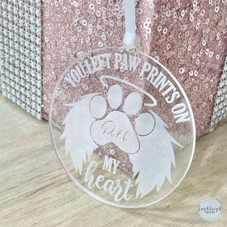 Paw Prints Memorial Ornament