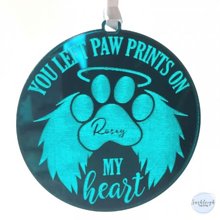 Paw Prints Memorial Ornament