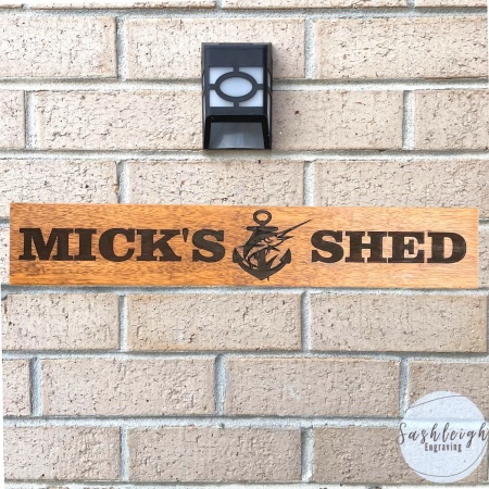 Shed Sign with Anchor and Fish