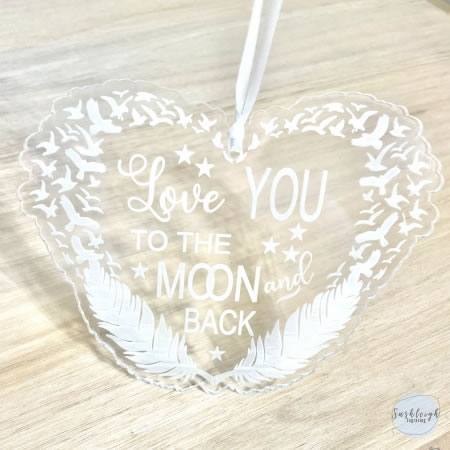 Love you to the Moon and Back Ornament