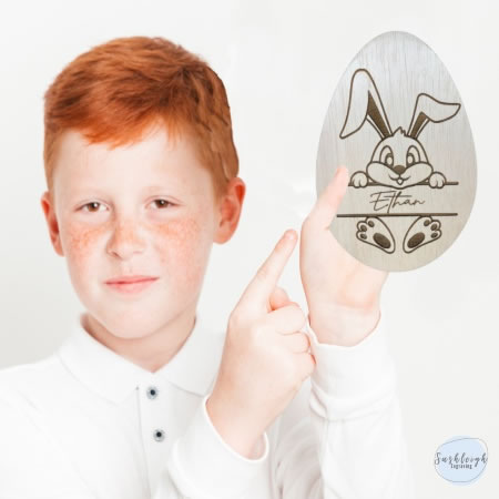 Easter Bunny Personalised Sign