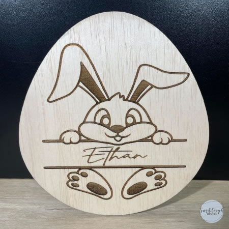 Easter Bunny Personalised Sign