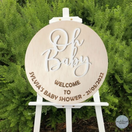 Baby Shower Sign - Oh Baby