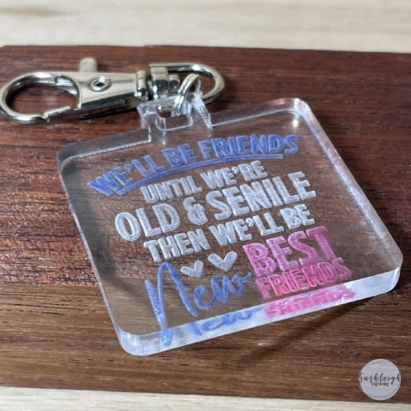 Best Friends Keyring