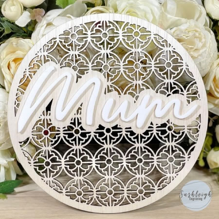 Mum Rattan Plaque