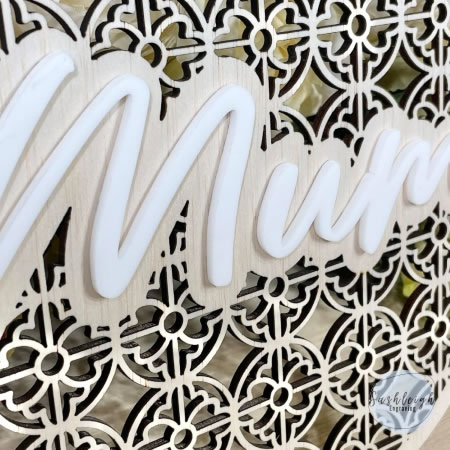 Mum Rattan Plaque