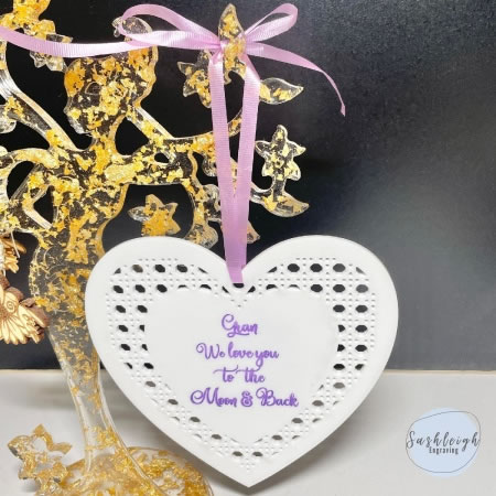 We love you to the Moon and Back Ornament