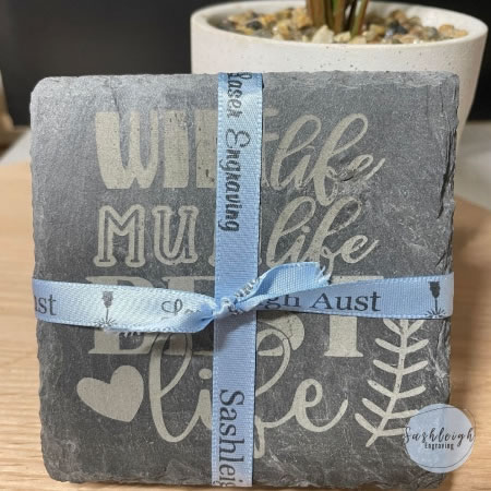 Slate Coasters for Mum