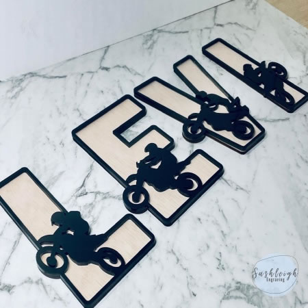 Themed Letters - Dirt Bike