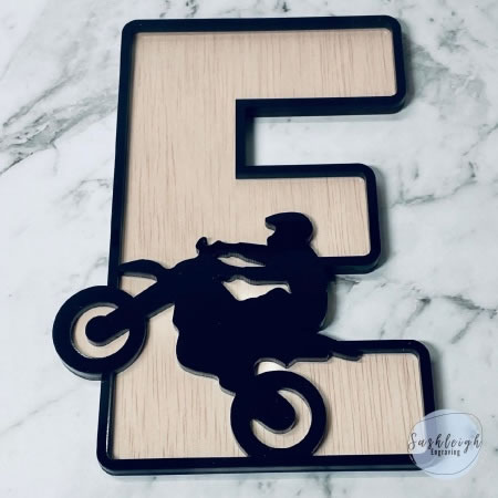 Themed Letters - Dirt Bike