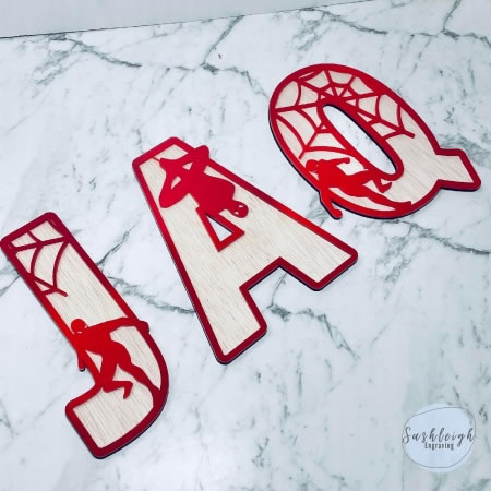 Themed Letters - Spiderman