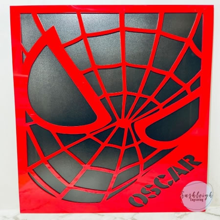 Spiderman Head Personalised Sign