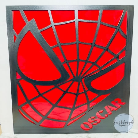 Spiderman Head Personalised Sign