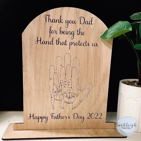 Thank you Dad Plaque