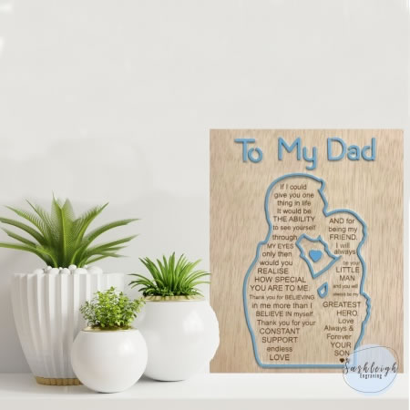 To My Dad Plaque