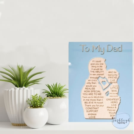 To My Dad Plaque