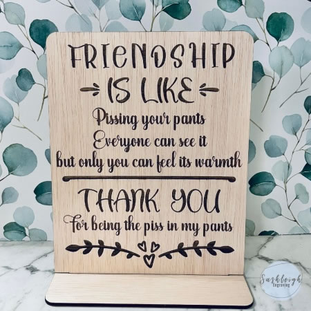 Friendship Plaque