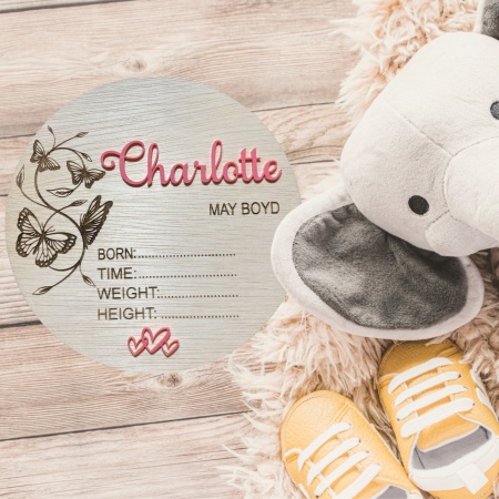 Baby Announcement Disc
