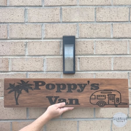 Poppys Van Sign