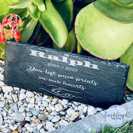 Pet Memorial Slate Tile