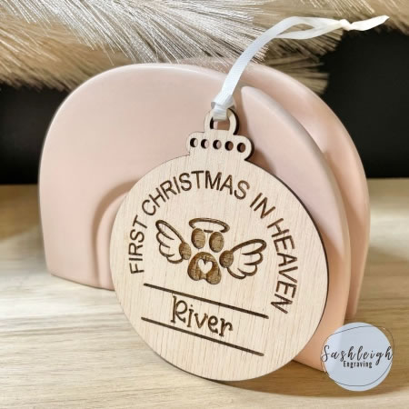 First Christmas in Heaven Pet Memorial Ornament