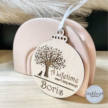 A Lifetime wasnt long enough Pet Memorial Ornament