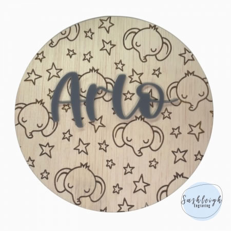 Baby Name Announcement Discs