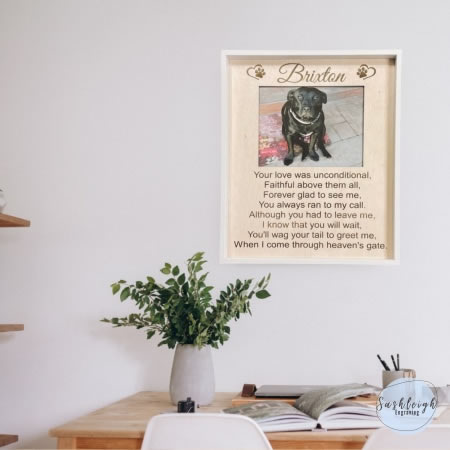 Memorial Pet Frame - Your love was unconditional