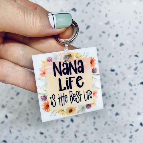 Mum Life Nan Life Keyring Bag Tag