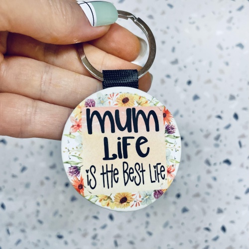 Mum Life Nan Life Keyring Bag Tag